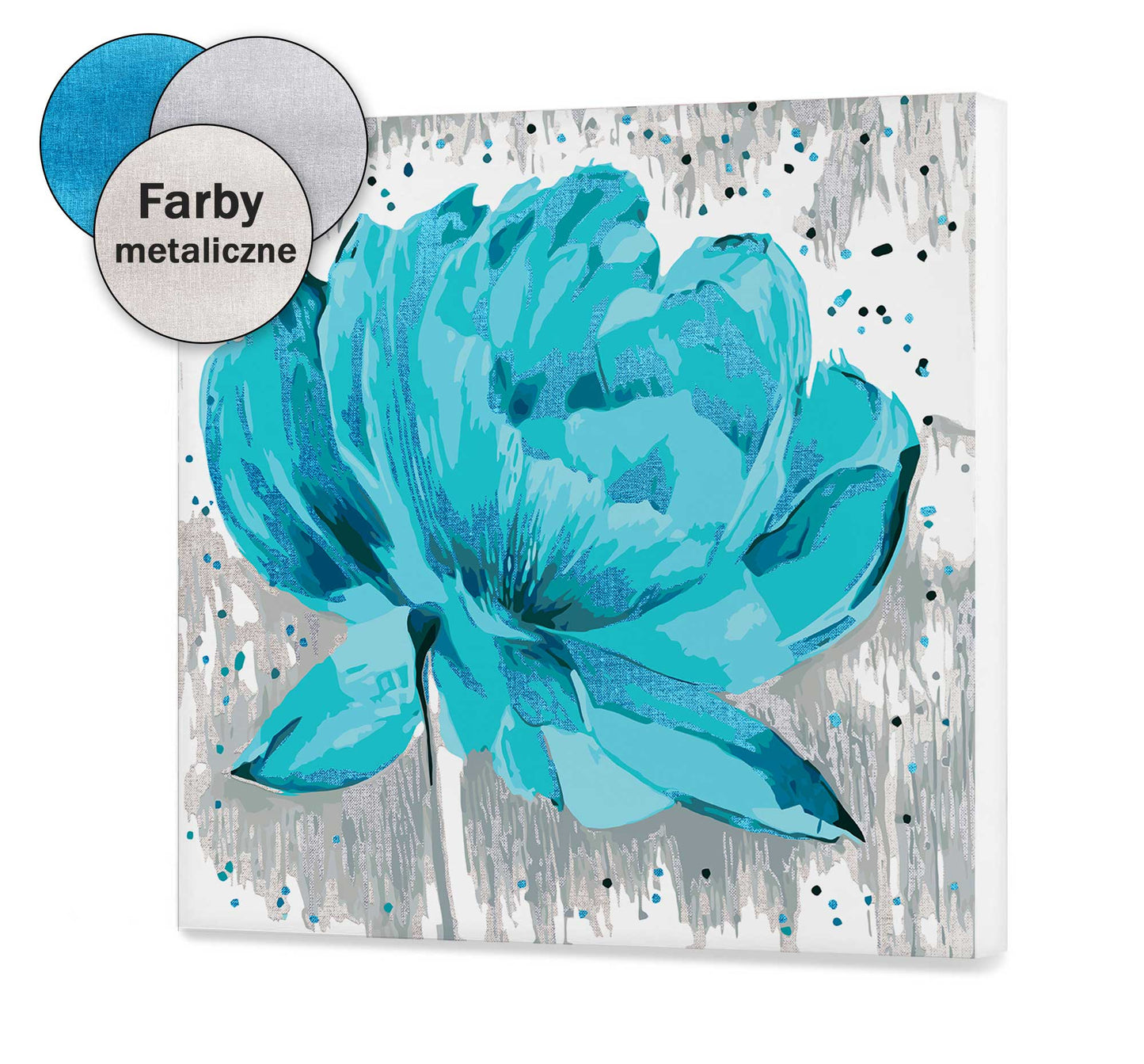 Kwitnący niebieski kwiat