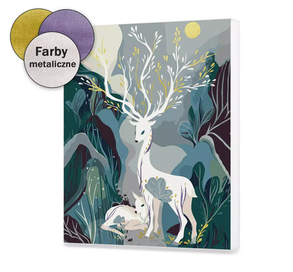 Renifery w magicznym lesie