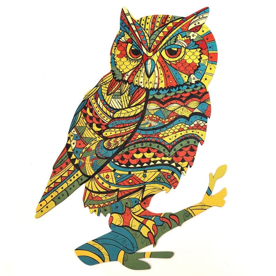 Puzzle Drewniane "Złota Sowa"