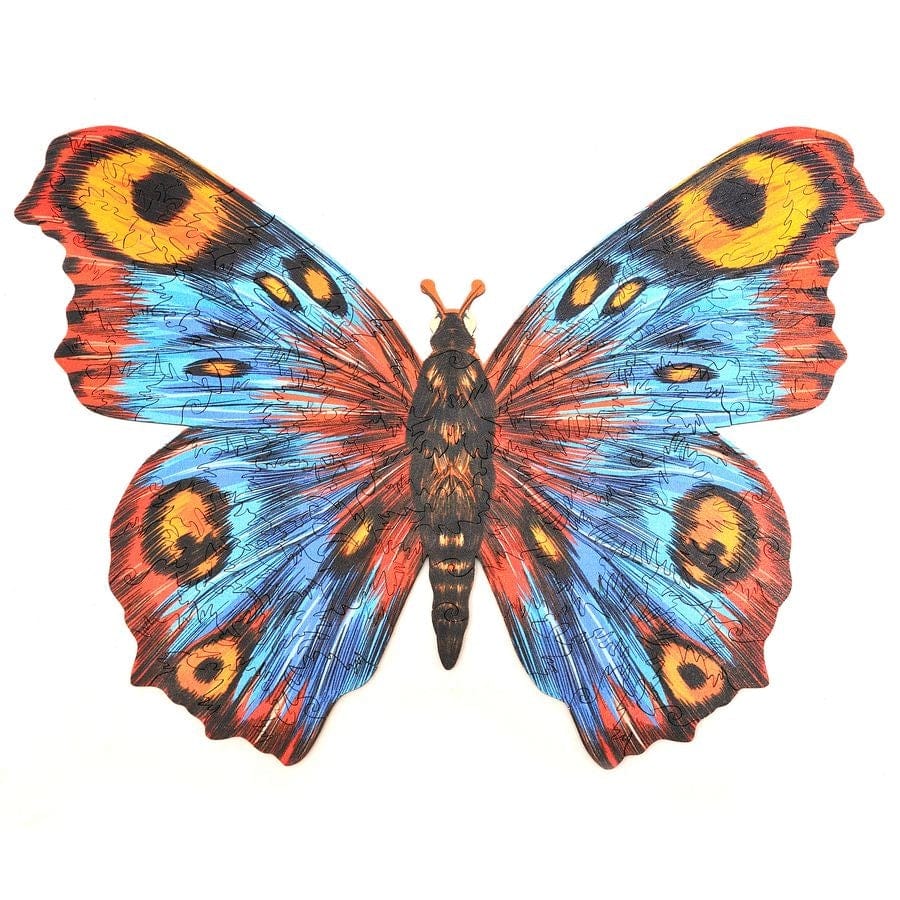Puzzle Drewniane "Wielobarwny Motyl"