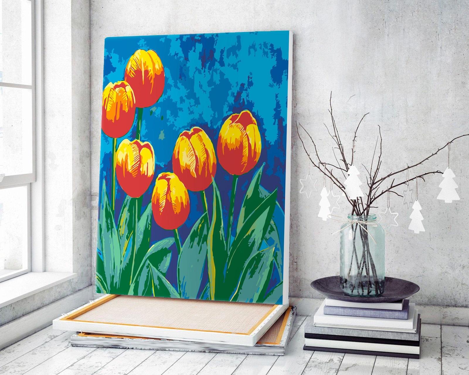 Czerwone I Żółte Tulipany JD0092