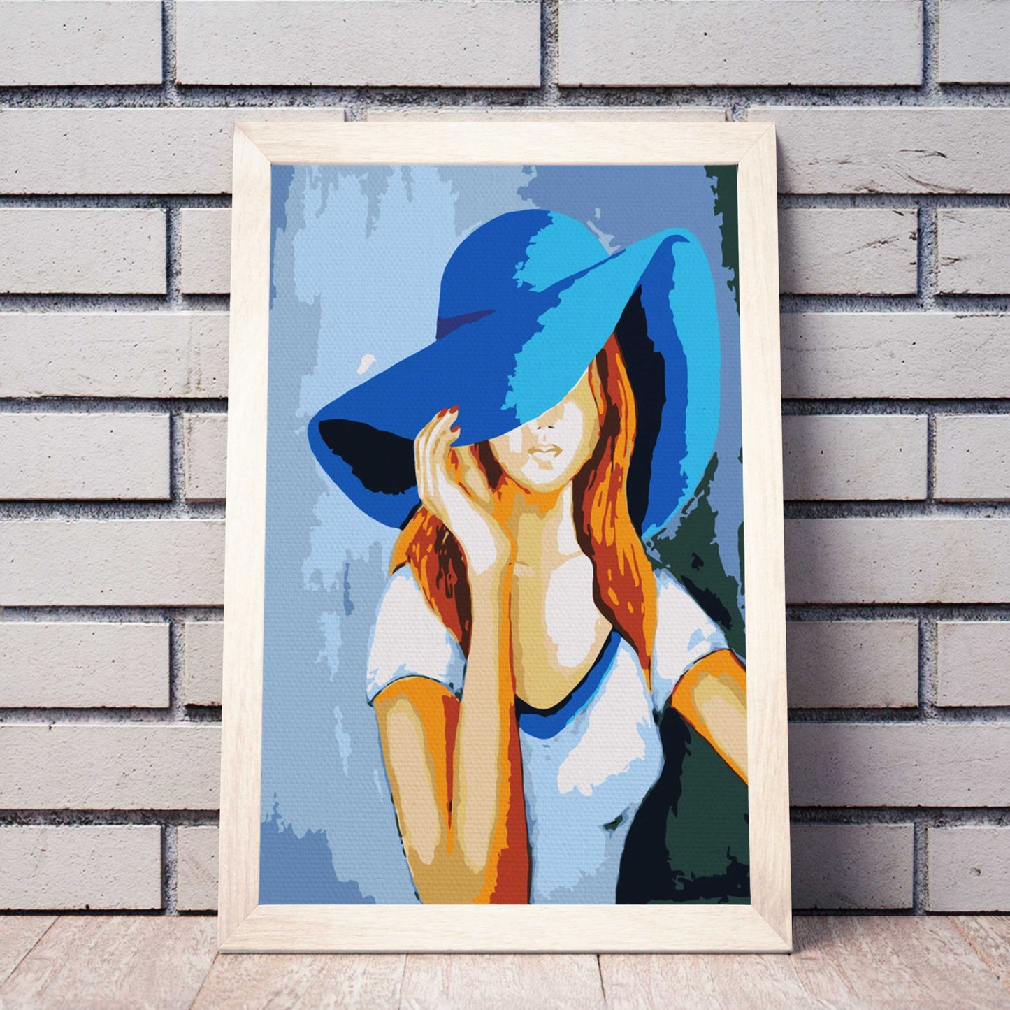 Pani W Niebieskim Kapeluszu NK0063