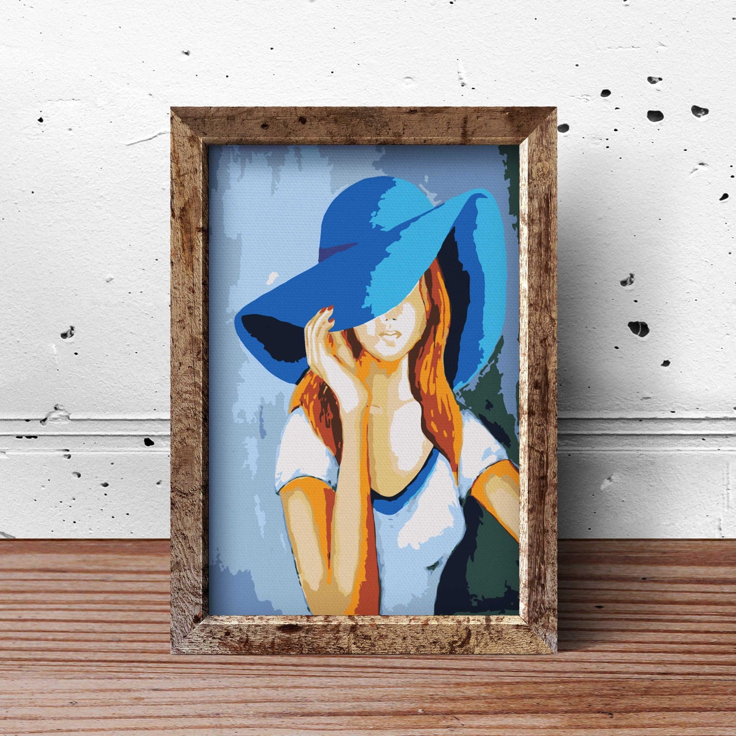 Pani W Niebieskim Kapeluszu NK0063