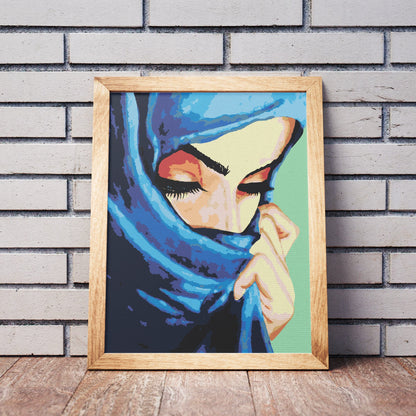 Dama W Niebieskim NK0056