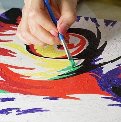 Czerwono-Żółte Petunii CH0235