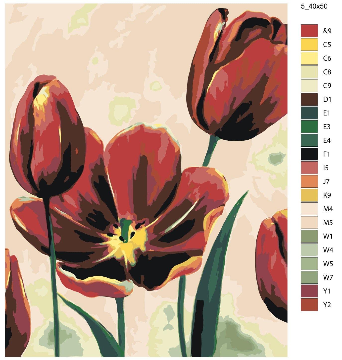 Czerwone Tulipany CH0237