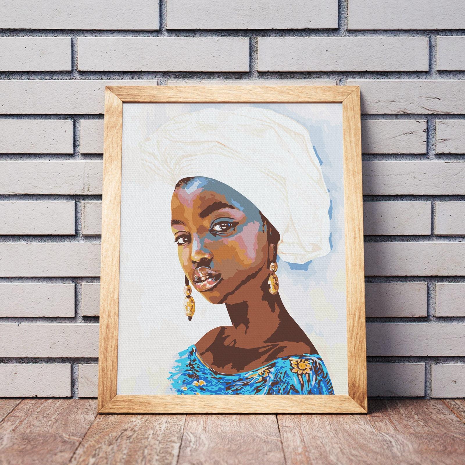 Afrykańska Kobieta Portret NK0094