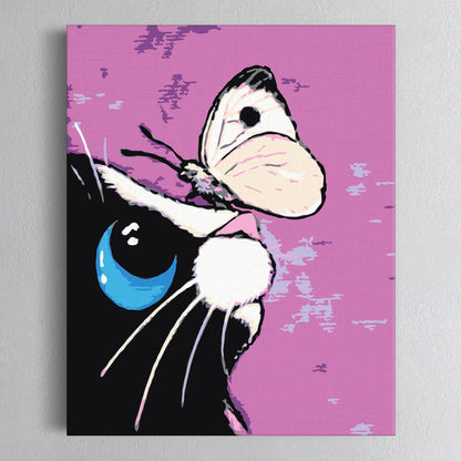 Kotek z motylem JD0036