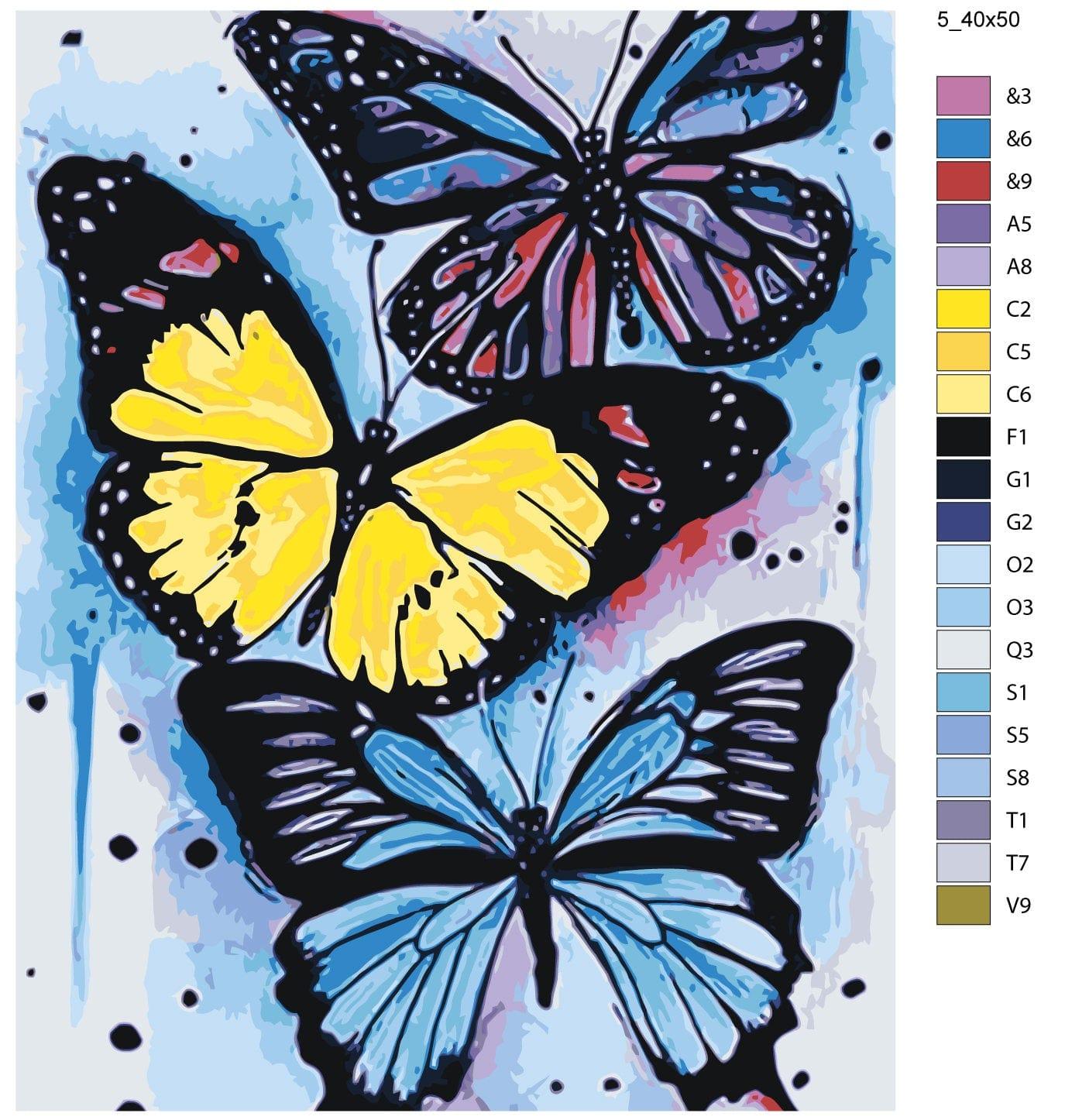 Kolorowe Motyle CH0226