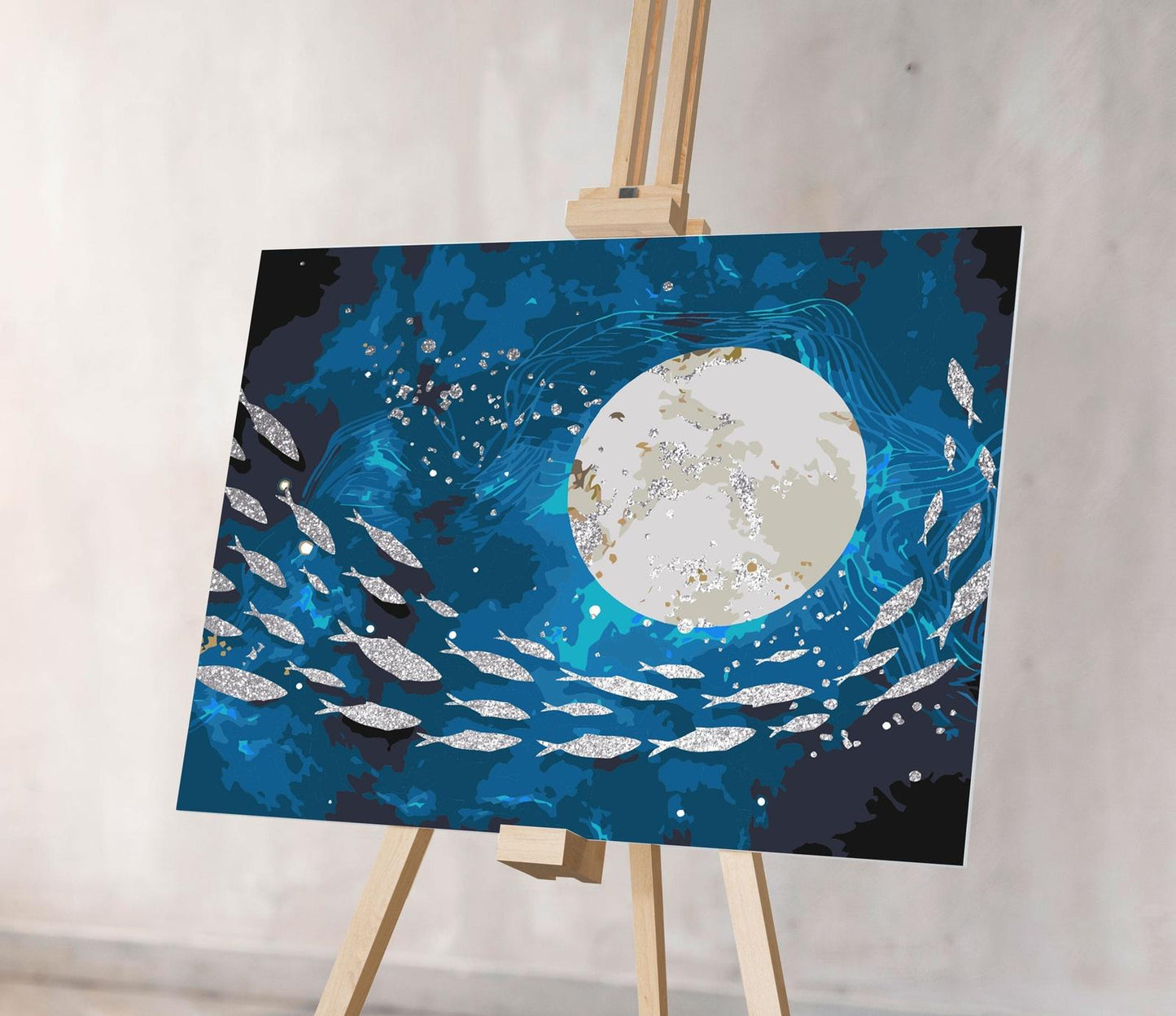 Pływające Srebrne Rybki SC0593